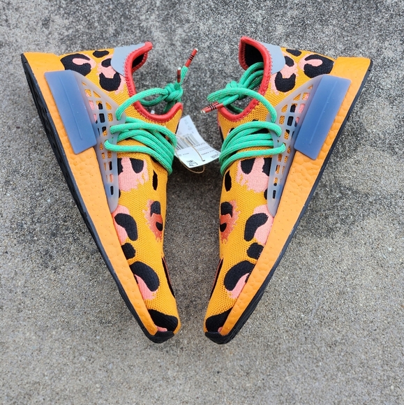 Adidas Human Race NMD Pharrell Animal Print "Spot" Mens Size 9.5 - Picture 2 of 8